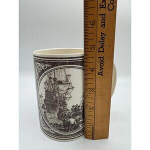 Vtg WEDGWOOD England 1620 Commemorative Sailing of Pilgrim MAYFLOWER 16oz Mug